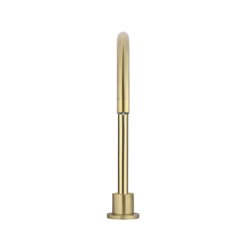 Meir Round Gooseneck High-Rise Swivel Hob Spout - PVD Tiger Bronze - Image 3