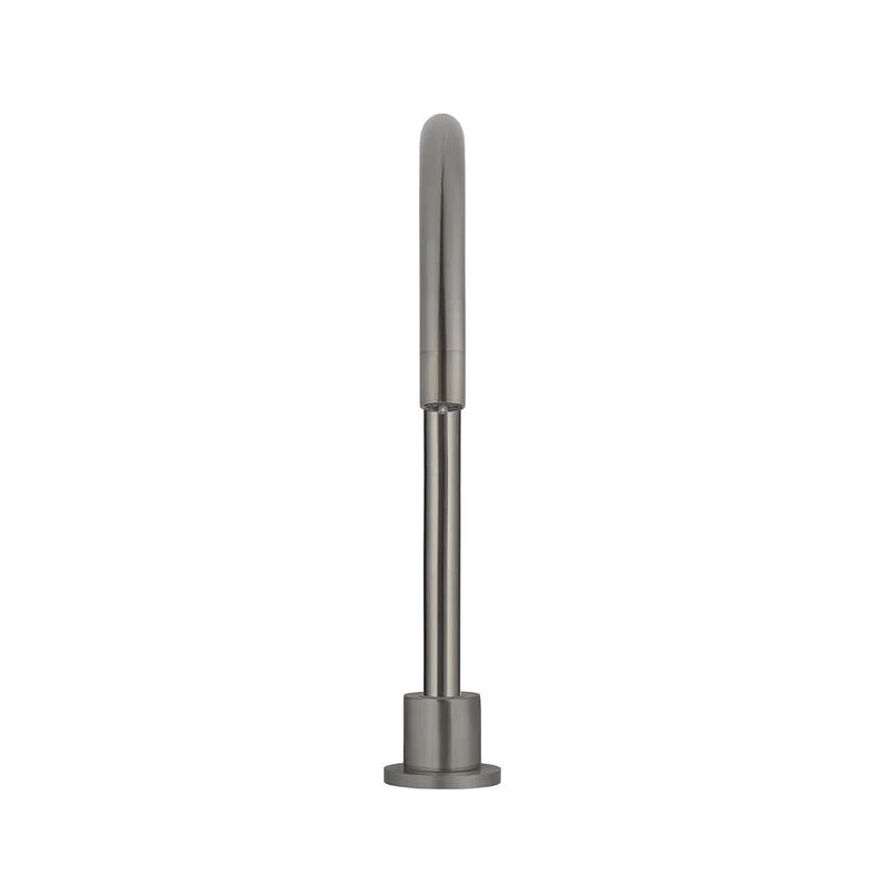 Meir Round Gooseneck High-Rise Swivel Hob Spout - Shadow Gun Metal - Image 3