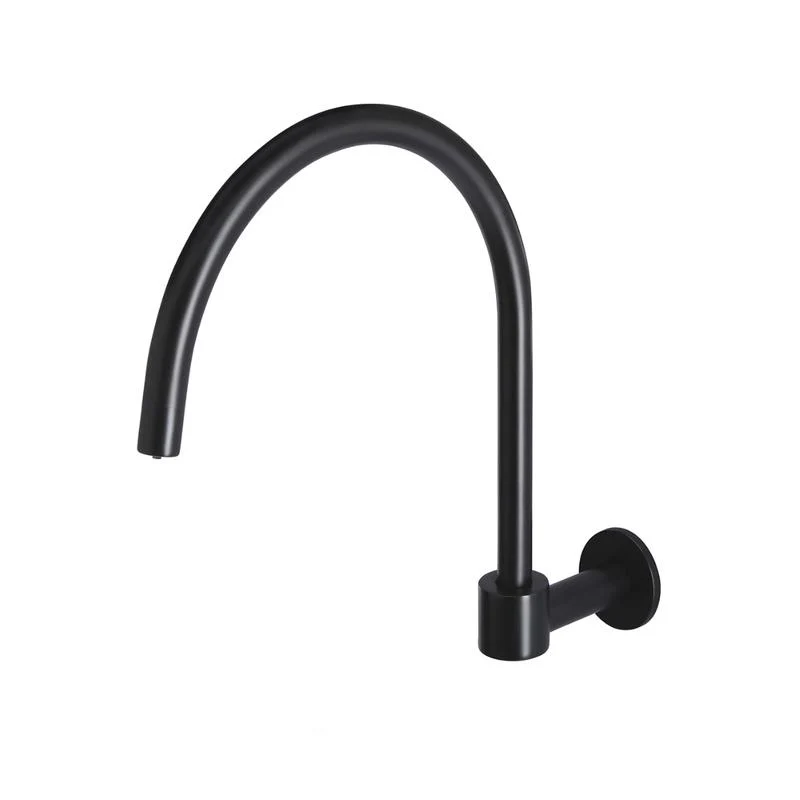 Meir Round High-Rise Swivel Wall Spout - Black Matte