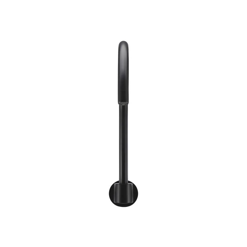 Meir Round High-Rise Swivel Wall Spout - Black Matte - Image 3