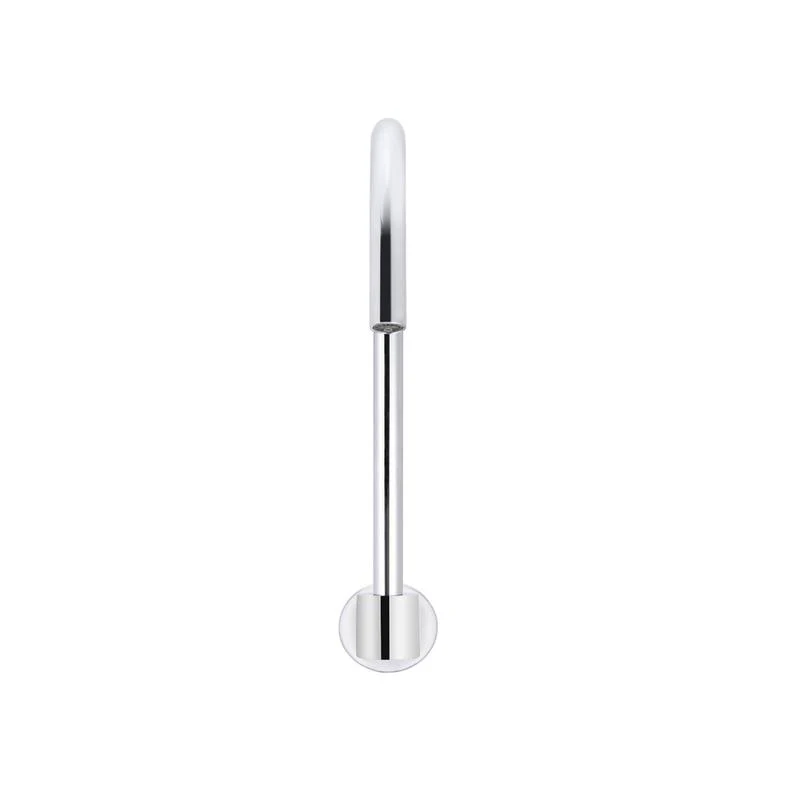 Meir Round High-Rise Swivel Wall Spout - Polished Chrome - Image 3