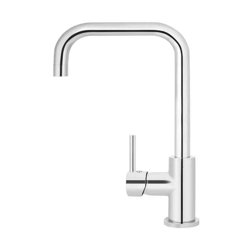 Meir Round Kitchen Sink Mixer Tap - Polished Chrome - Image 2