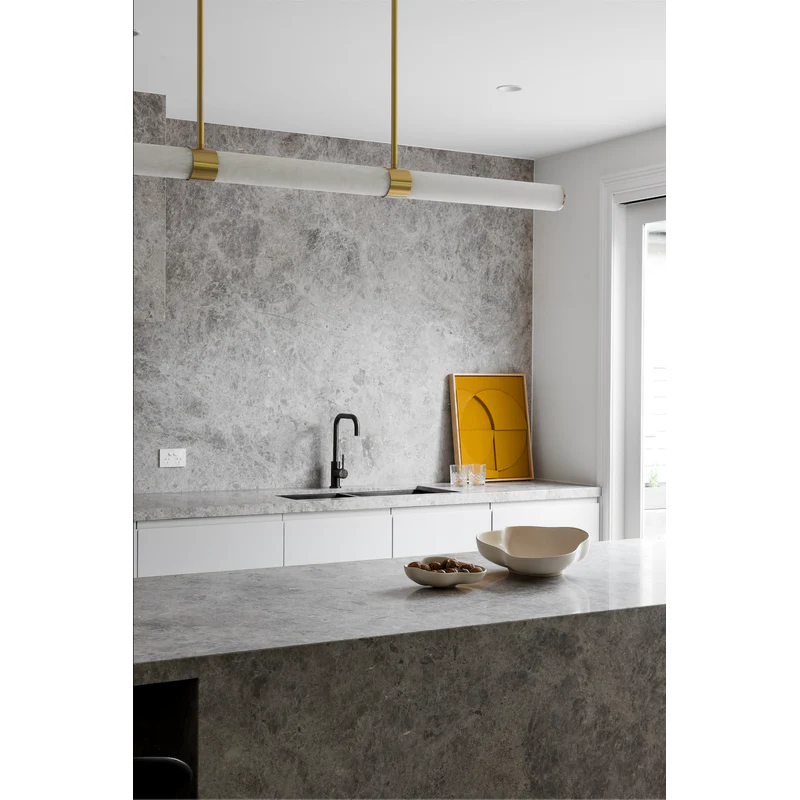 Meir Round Kitchen Sink Mixer Tap - Shadow Gun Metal - Image 4