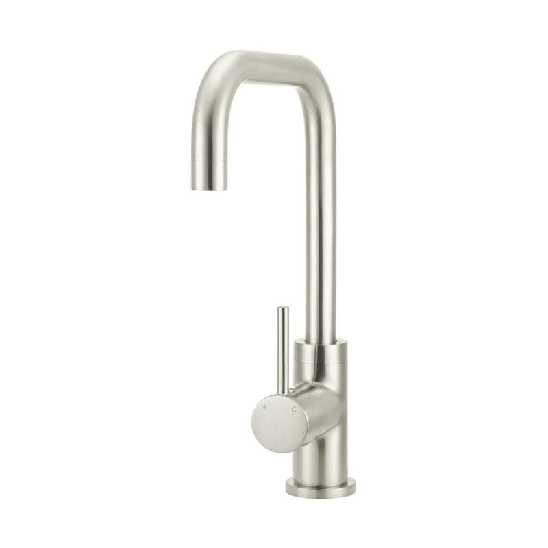 Meir Round Kitchen Sink Mixer Tap - PVD Brushed Nickel