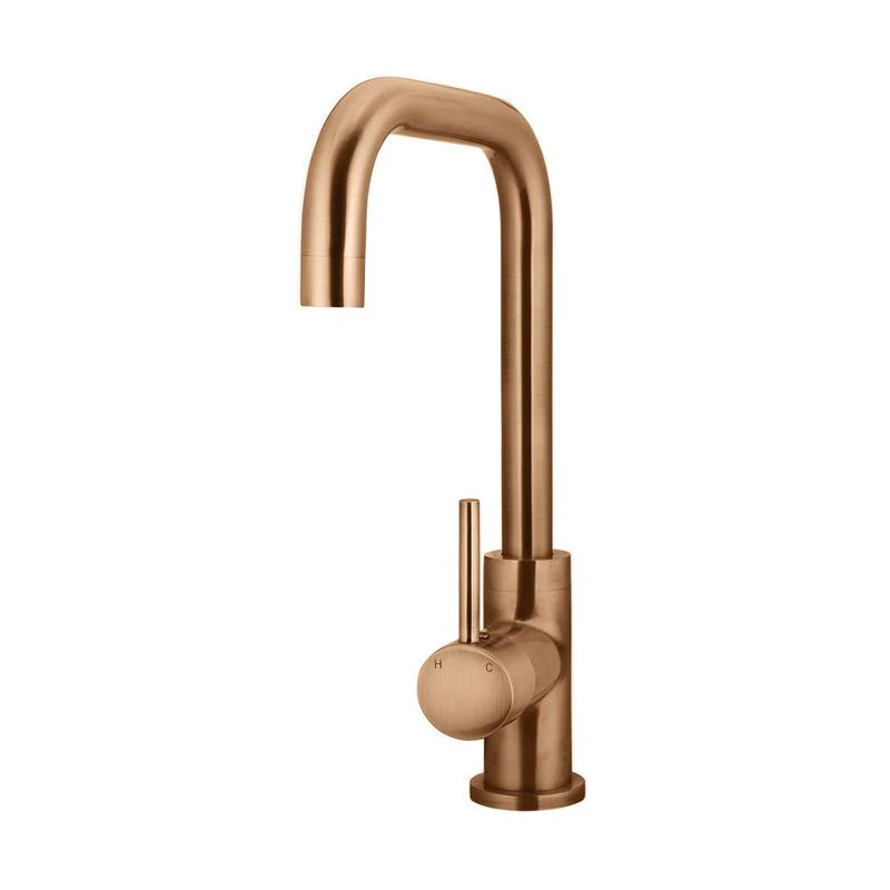 Meir Round Kitchen Sink Mixer Tap - Lustre Bronze - Image 6