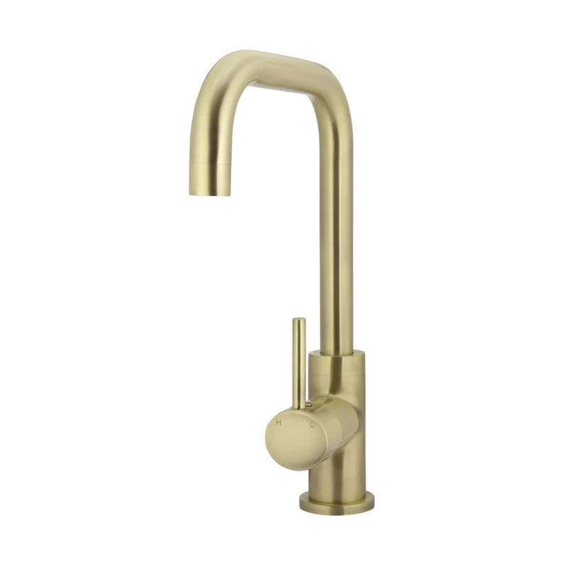 Meir Round Kitchen Sink Mixer Tap - PVD Tiger Bronze