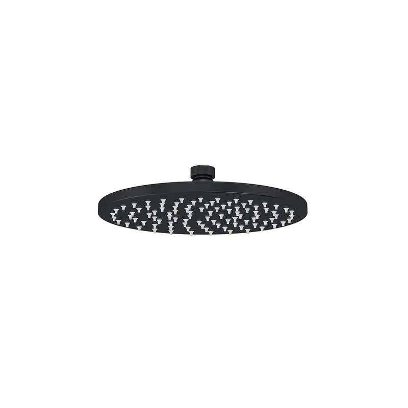 Meir Round Shower Head / Rose 200mm - Black Matte