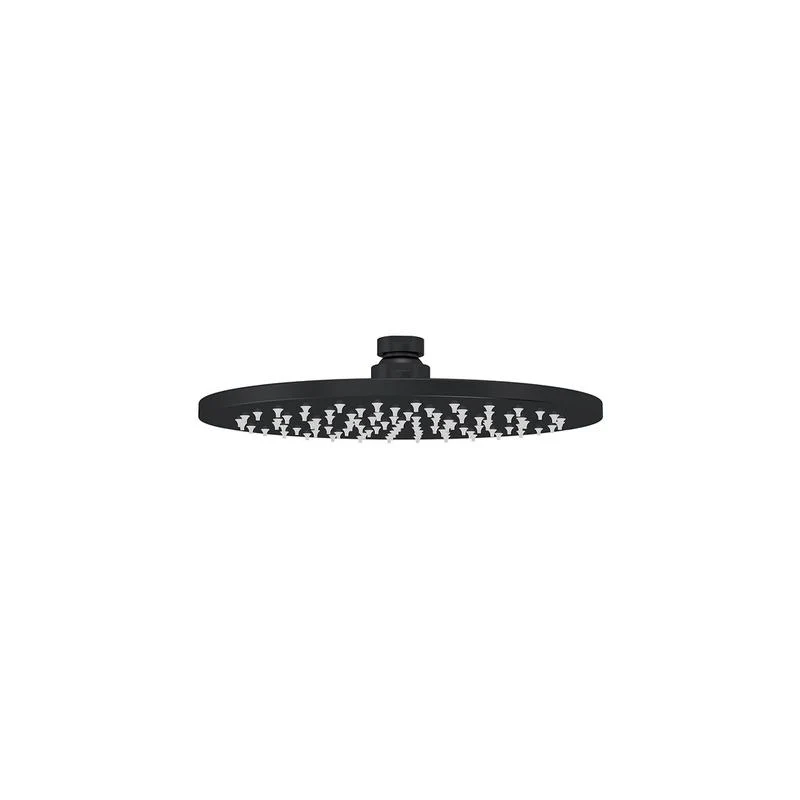 Meir Round Shower Head / Rose 200mm - Black Matte - Image 2
