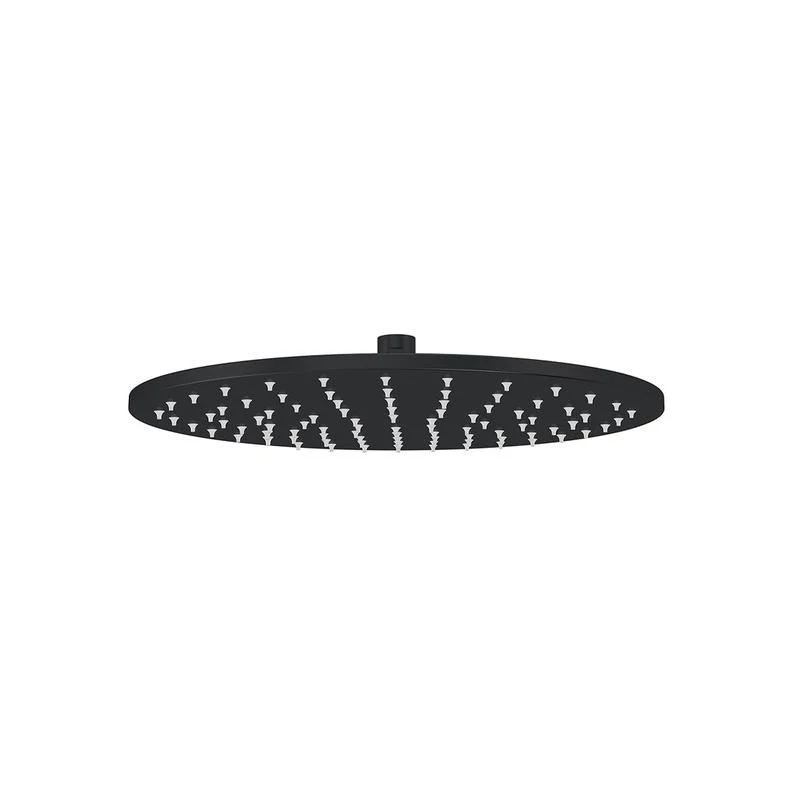 Meir Round Shower Head / Rose 300mm - Black Matte