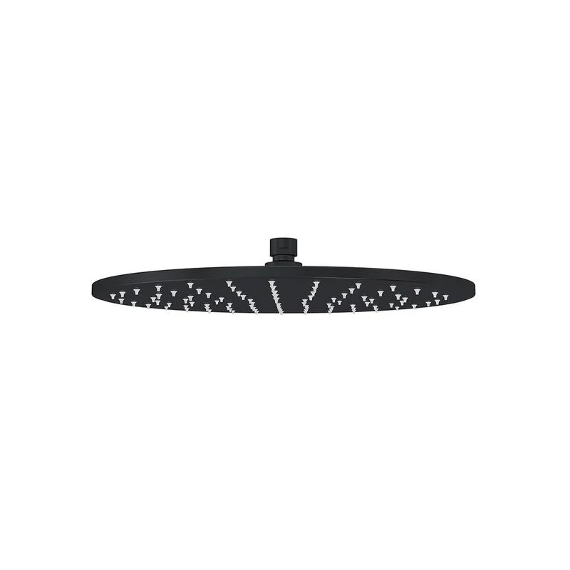 Meir Round Shower Head / Rose 300mm - Black Matte - Image 2