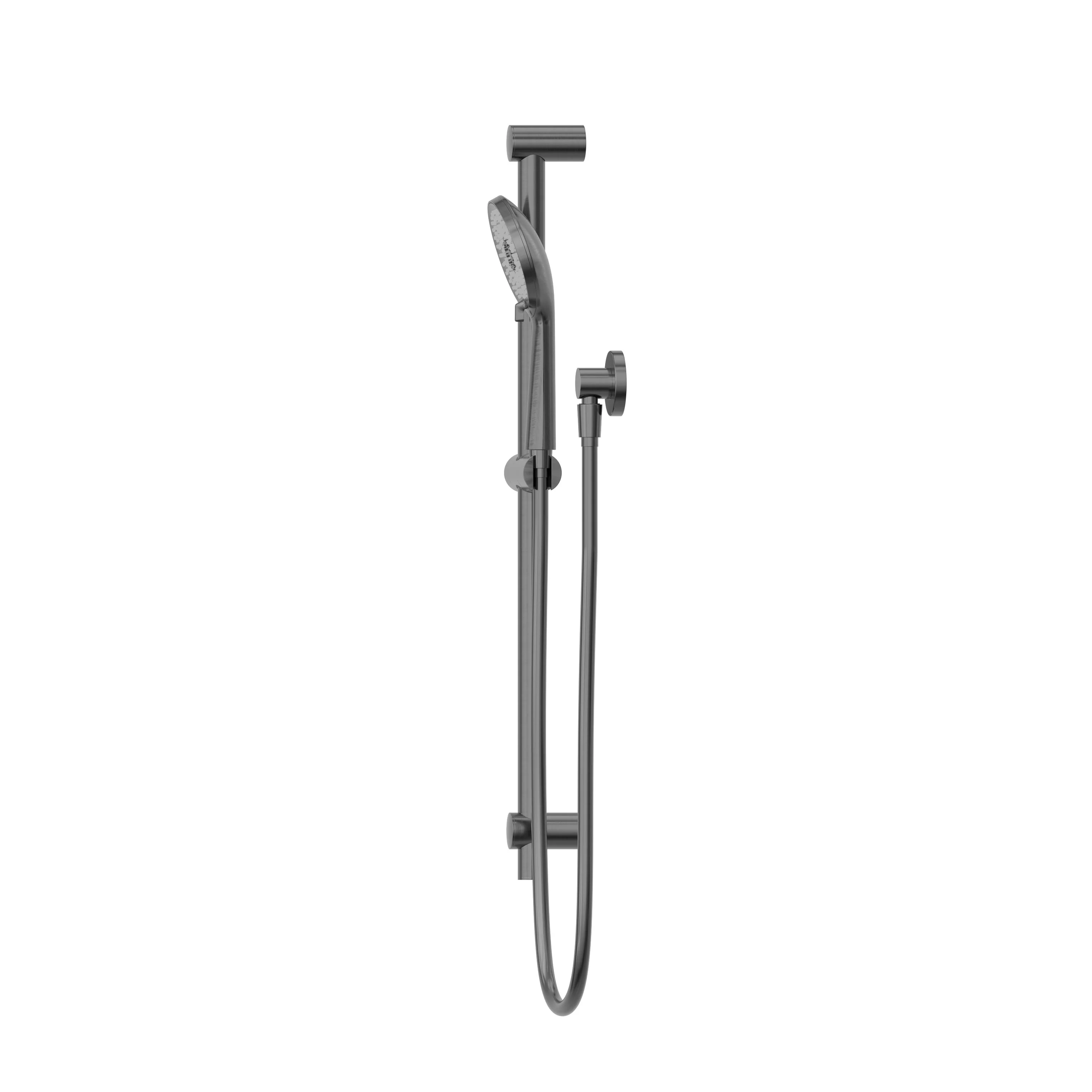 Nero Round Metal Project Rail Shower - Gun Metal - Image 3