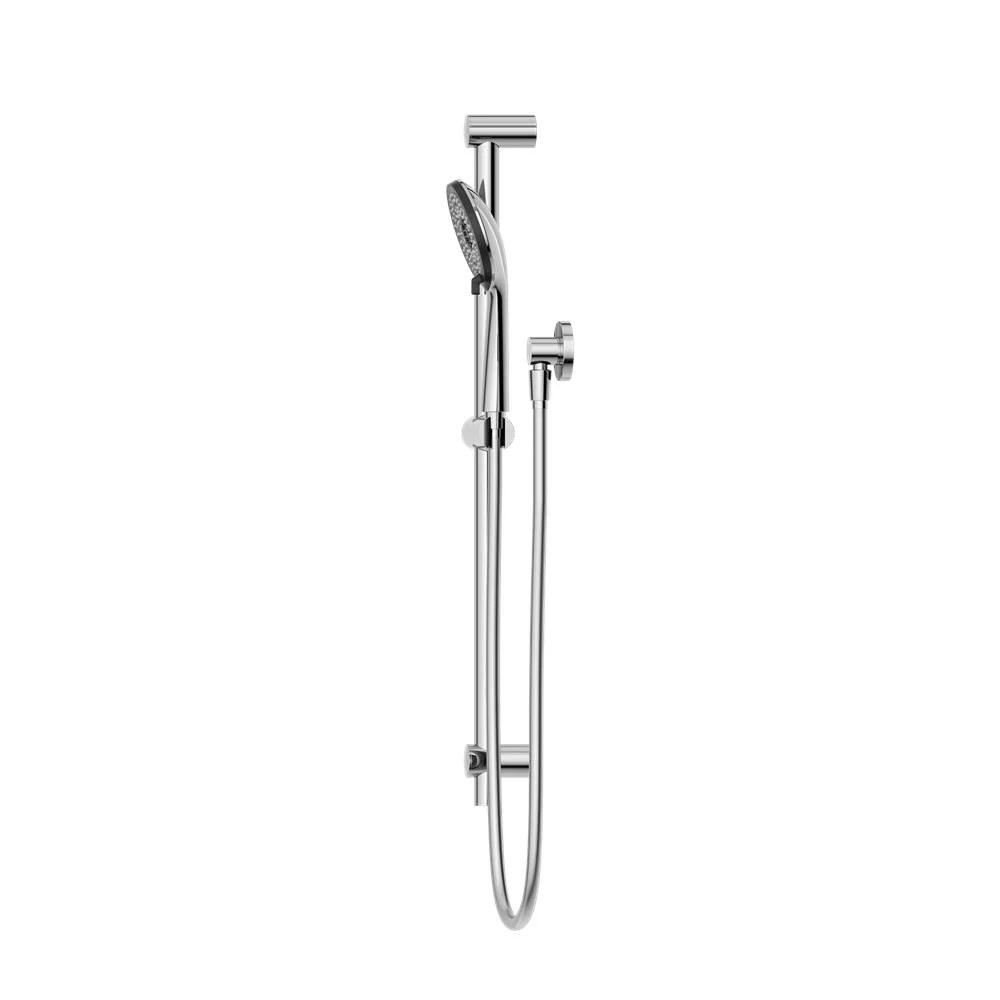 Nero Round Metal Project Shower Rail - Chrome - Image 3