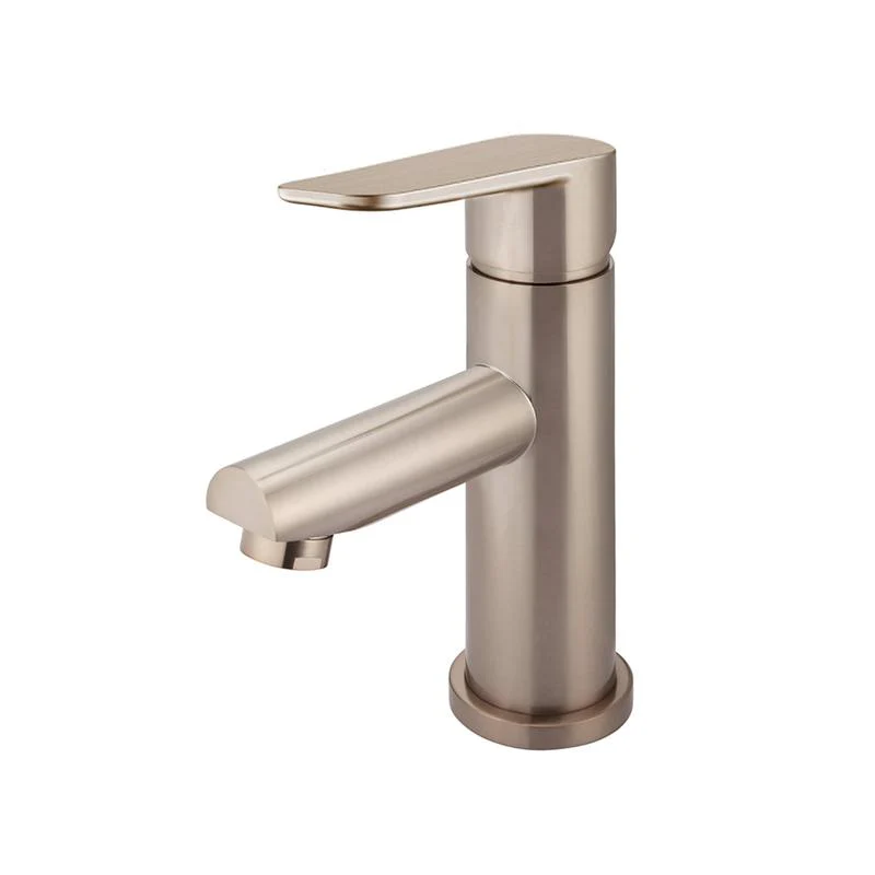 Meir Round Paddle Basin Mixer Tap - Champagne
