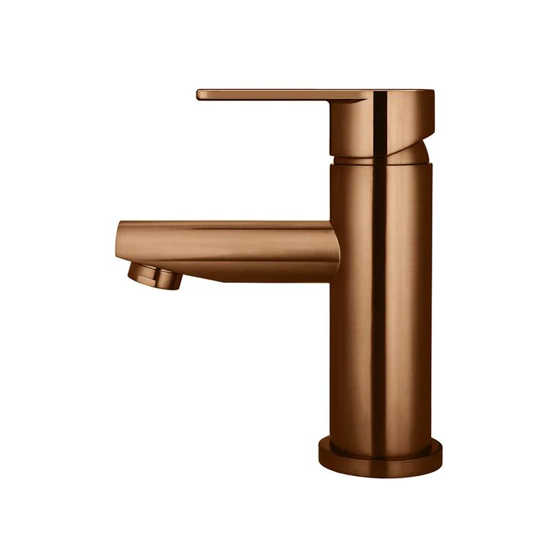 Meir Round Paddle Basin Mixer Tap - Lustre Bronze - Image 2