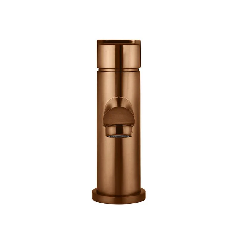 Meir Round Paddle Basin Mixer Tap - Lustre Bronze - Image 3