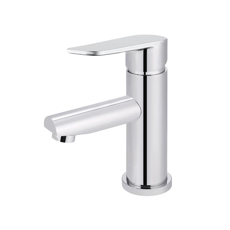 Meir Round Paddle Basin Mixer Tap - Polished Chrome