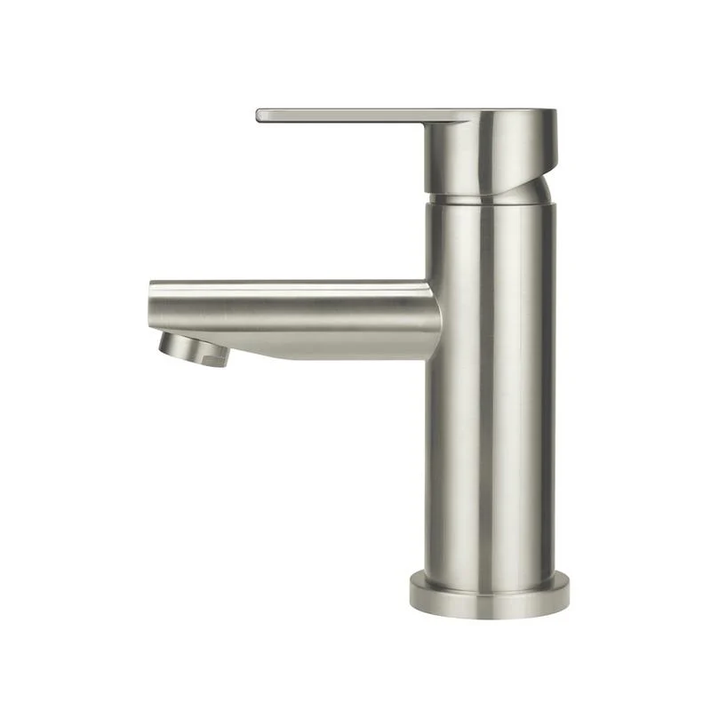 Meir Round Paddle Basin Mixer Tap - PVD Brushed Nickel - Image 2