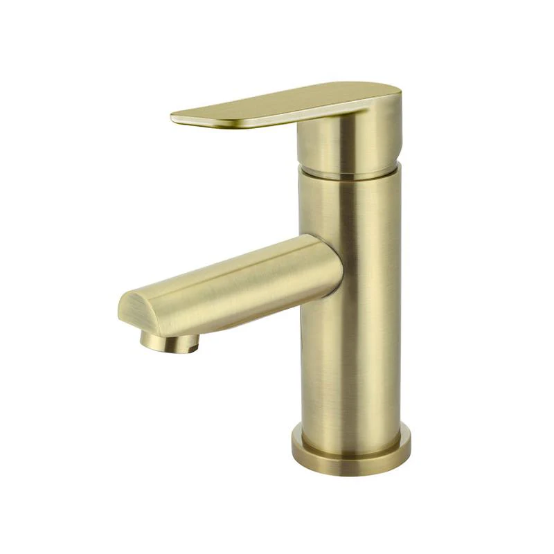 Meir Round Paddle Basin Mixer Tap - PVD Tiger Bronze