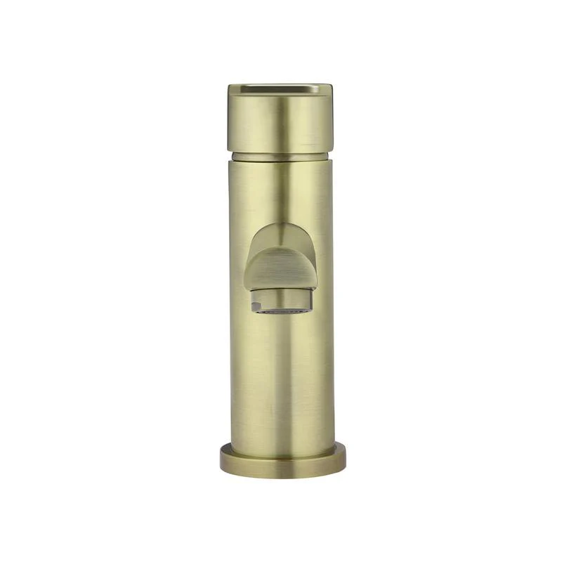 Meir Round Paddle Basin Mixer Tap - PVD Tiger Bronze - Image 3