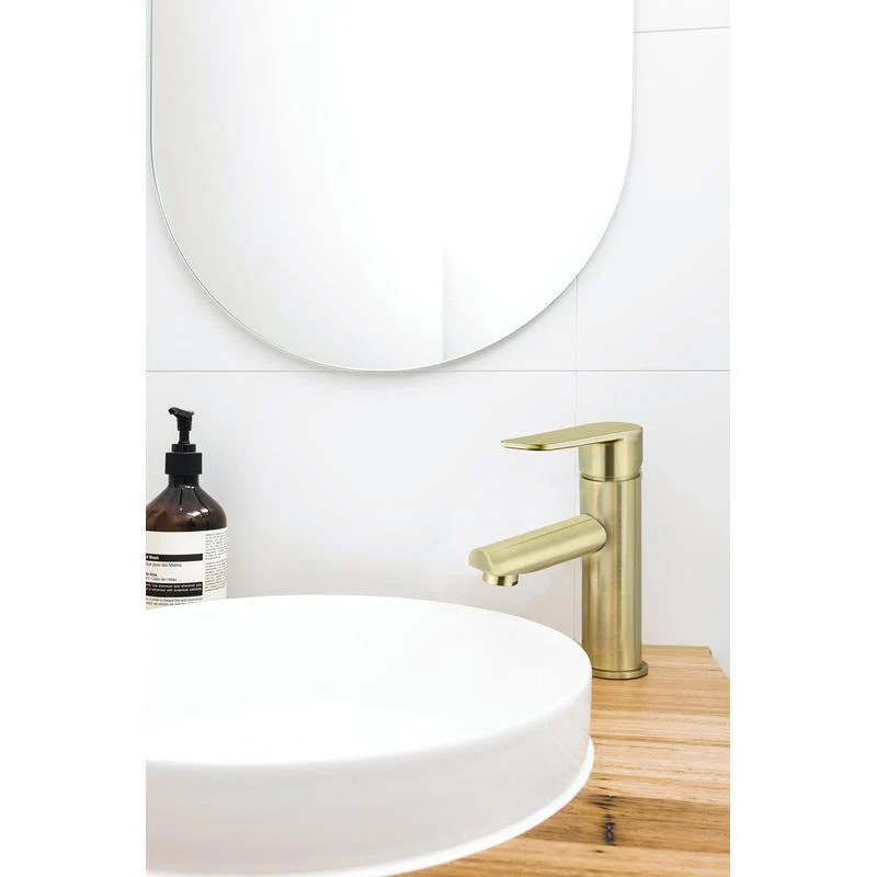 Meir Round Paddle Basin Mixer Tap - PVD Tiger Bronze - Image 4