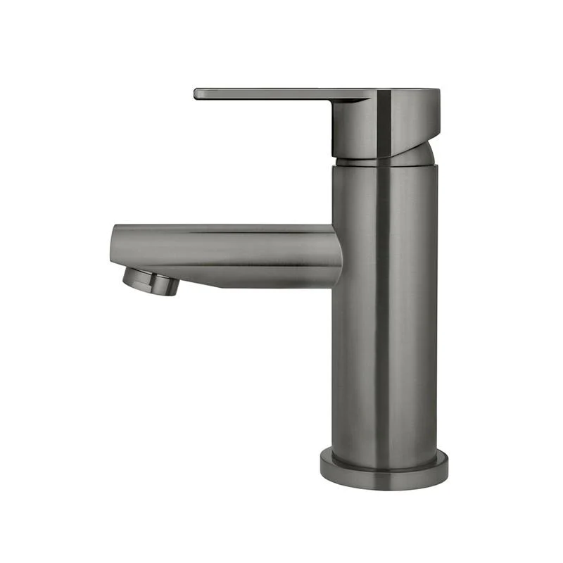 Meir Round Paddle Basin Mixer Tap - Shadow Gun Metal - Image 2