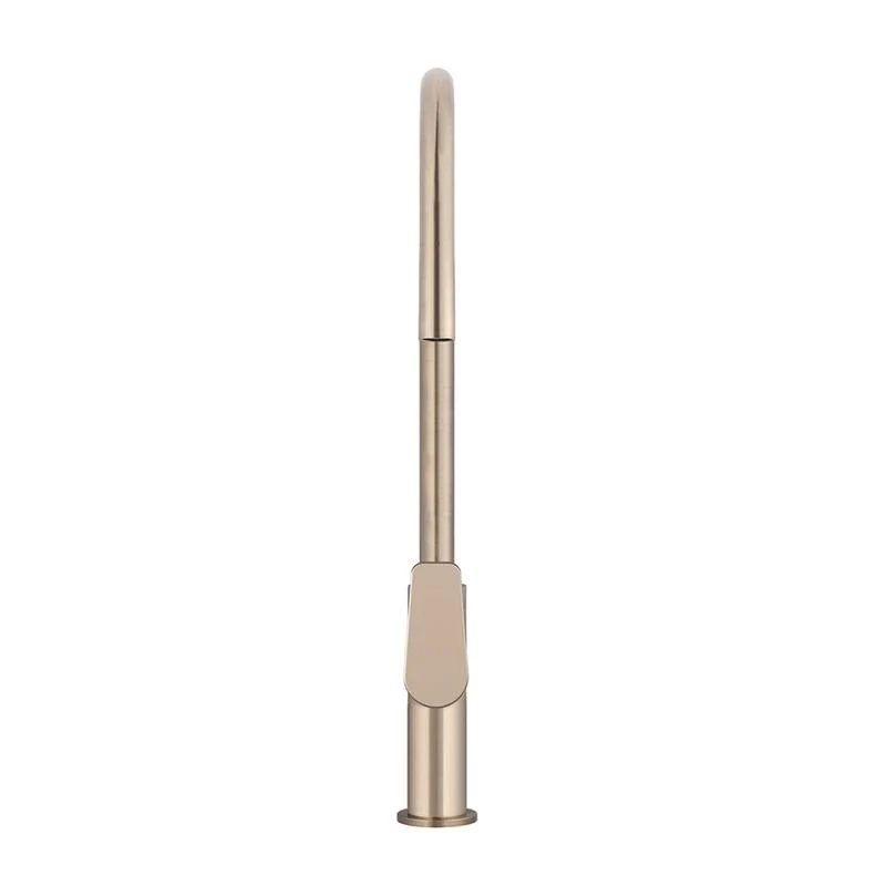 Meir Round Paddle Piccola Pull Out Kitchen Sink Mixer Tap - Champagne - Image 3