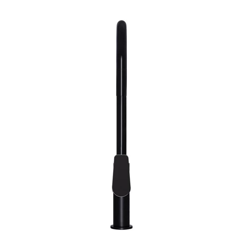 Meir Round Paddle Piccola Pull Out Kitchen Sink Mixer Tap - Black Matte - Image 3