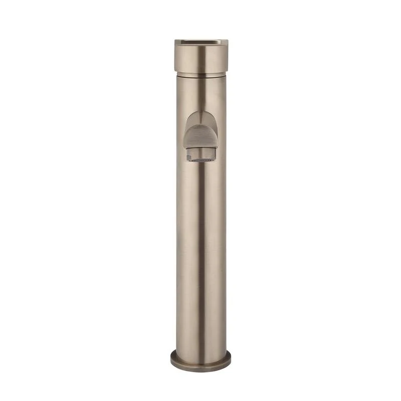 Meir Round Paddle Tall Basin Mixer Tap - Champagne - Image 3