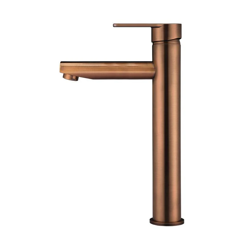 Meir Round Paddle Tall Basin Mixer Tap - Lustre Bronze - Image 2