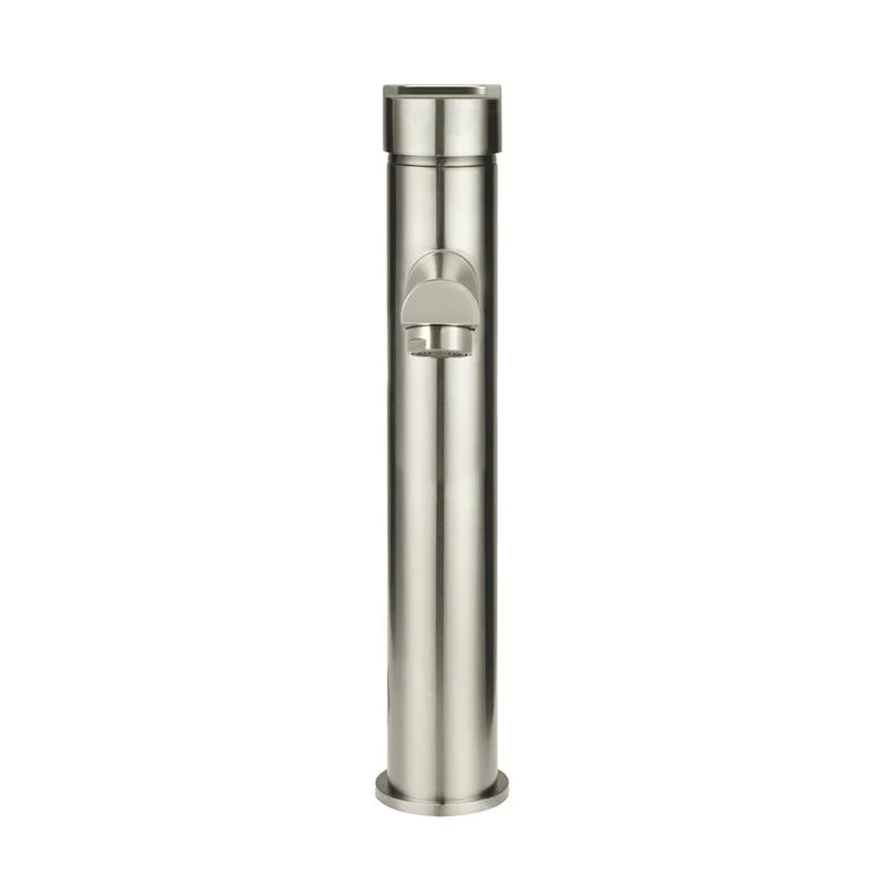 Meir Round Paddle Tall Basin Mixer Tap - PVD Brushed Nickel - Image 3