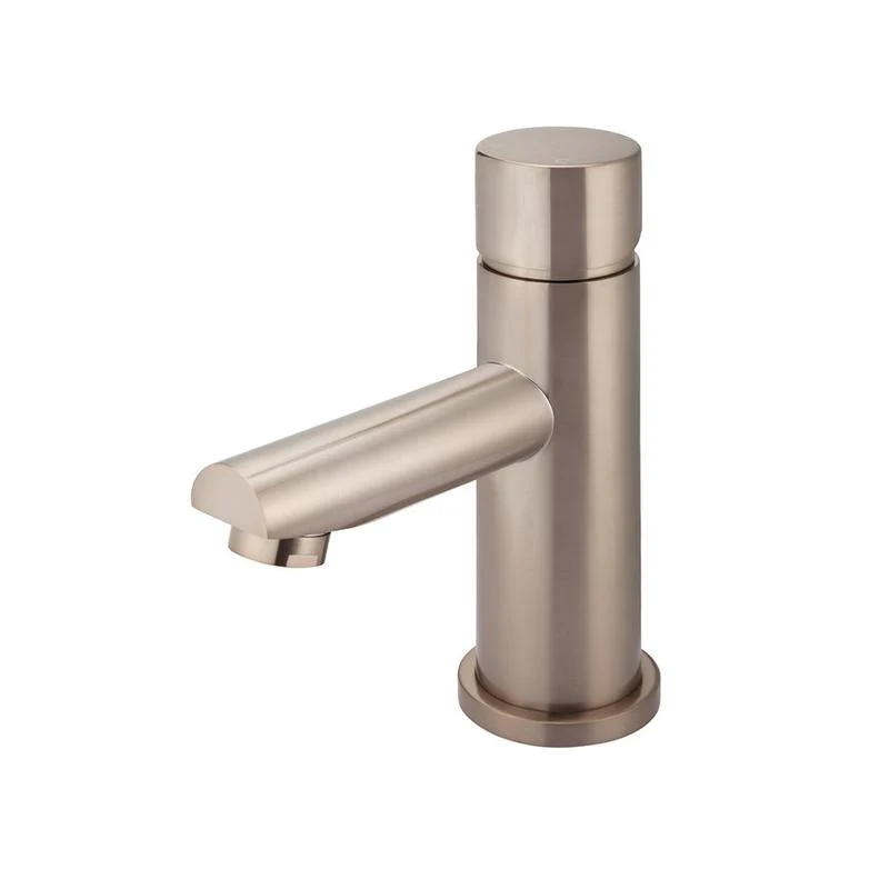 Meir Round Pinless Basin Mixer Tap - Champagne