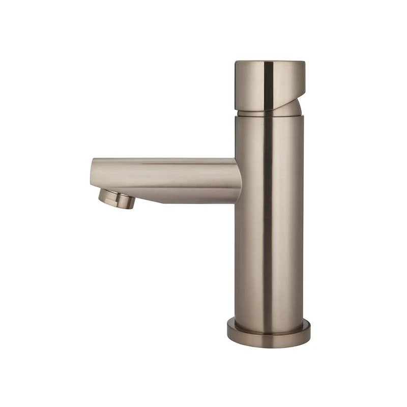 Meir Round Pinless Basin Mixer Tap - Champagne - Image 2