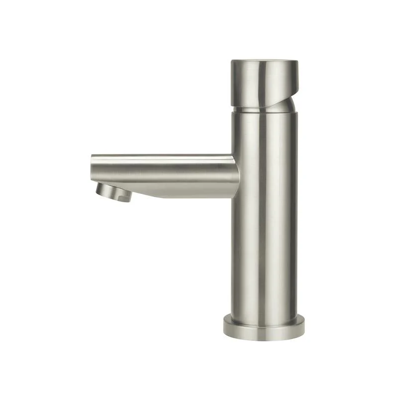 Meir Round Pinless Basin Mixer Tap - PVD Brushed Nickel - Image 2