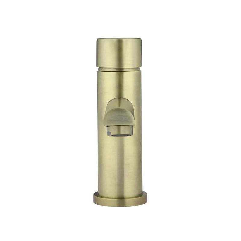 Meir Round Pinless Basin Mixer Tap - PVD Tiger Bronze - Image 3
