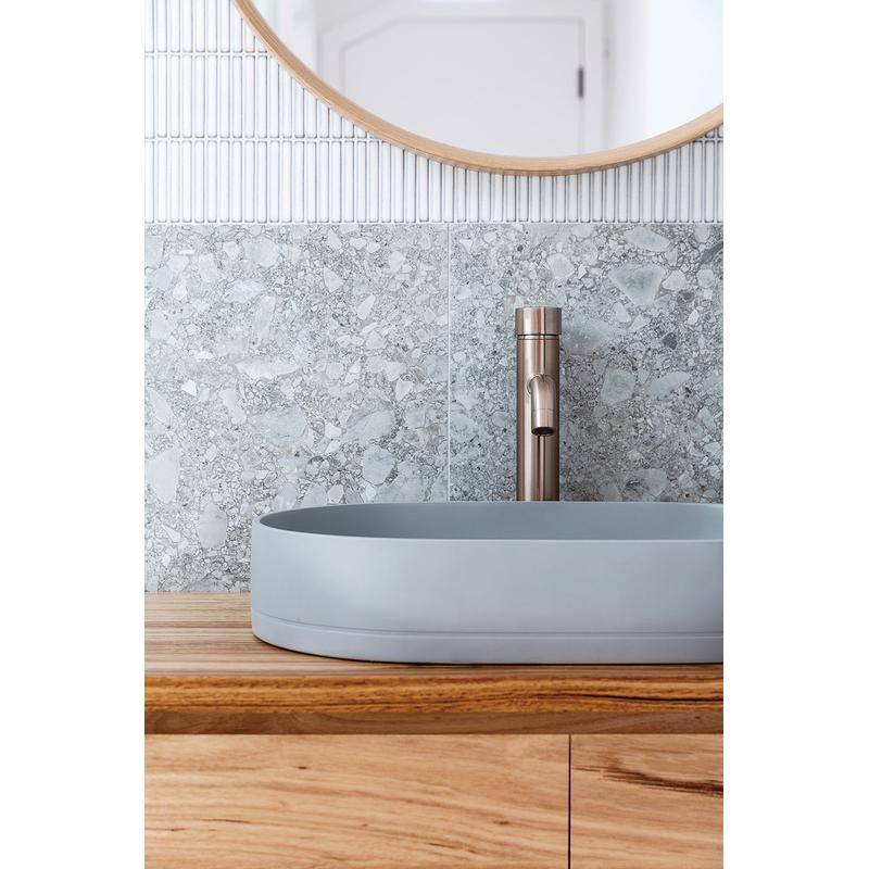 Meir Round Pinless Tall Basin Mixer Tap - Champagne - Image 4