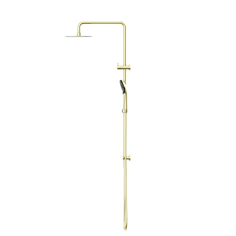Nero Round Project Twin Shower - Brushed Gold - Image 3