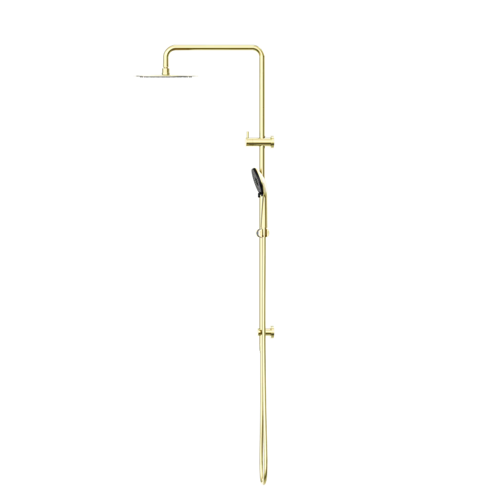 Nero Round Project Twin Shower - Brushed Gold - Image 3