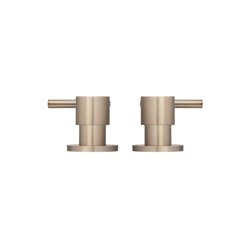 Meir Round Quarter Turn Wall Top Assemblies - Champagne - Image 4