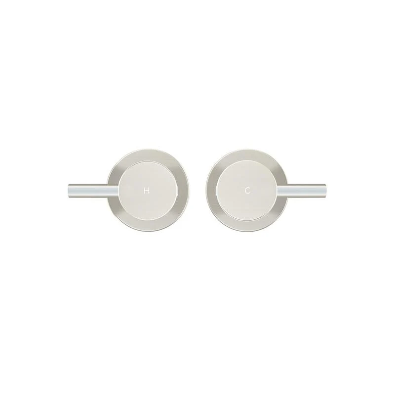 Meir Round Quarter Turn Wall Top Assemblies - PVD Brushed Nickel - Image 2