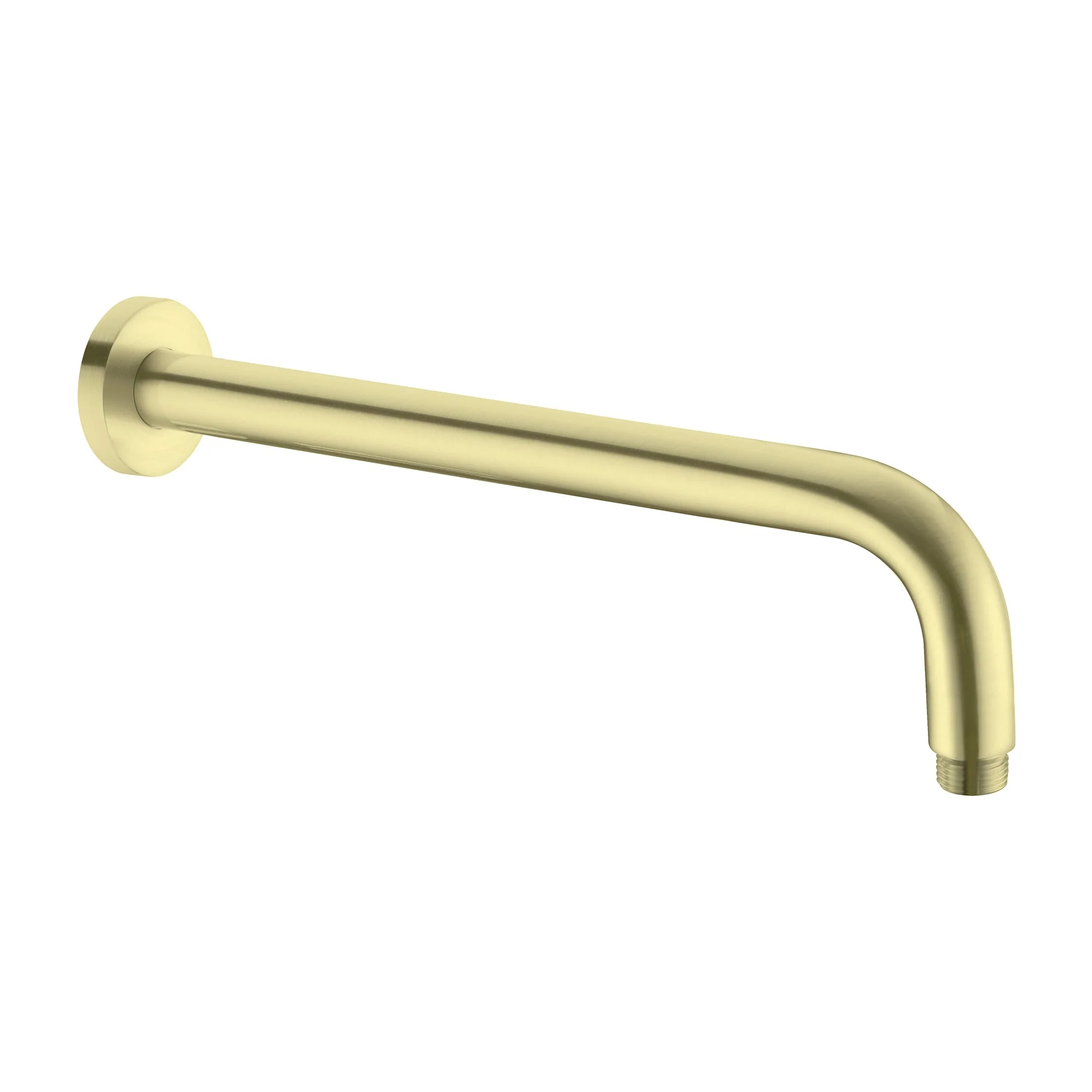 Nero Round Shower Arm Length - Brushed Gold