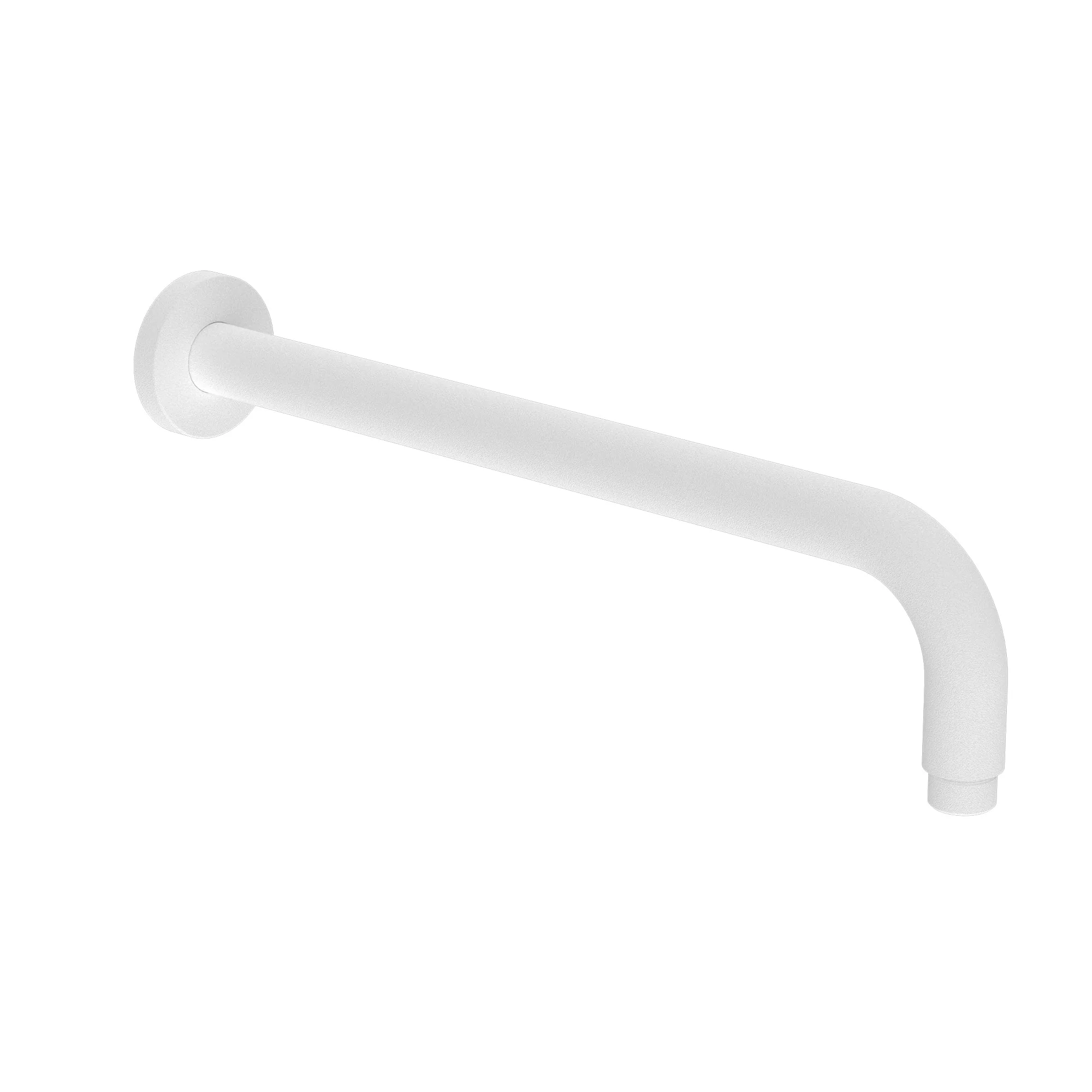 Nero Round Shower Arm Length - White Matte