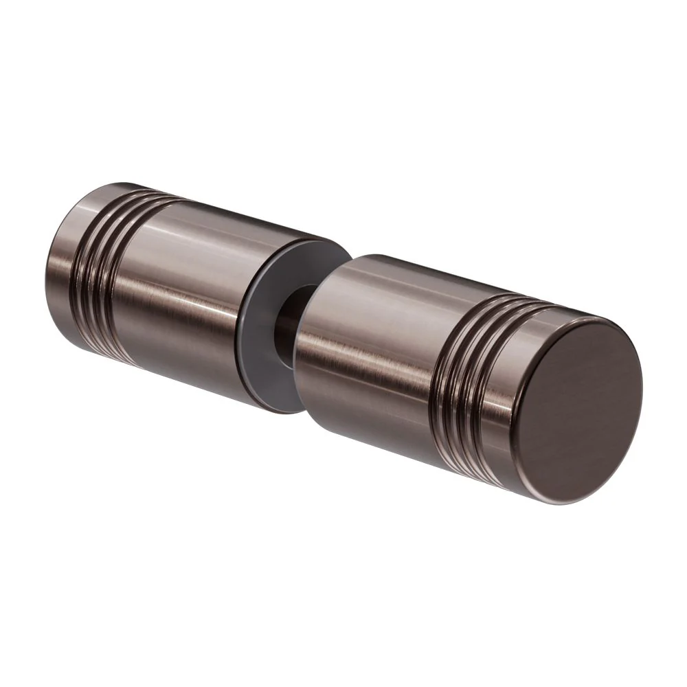 Nero Round Shower Knob - Brushed Bronze