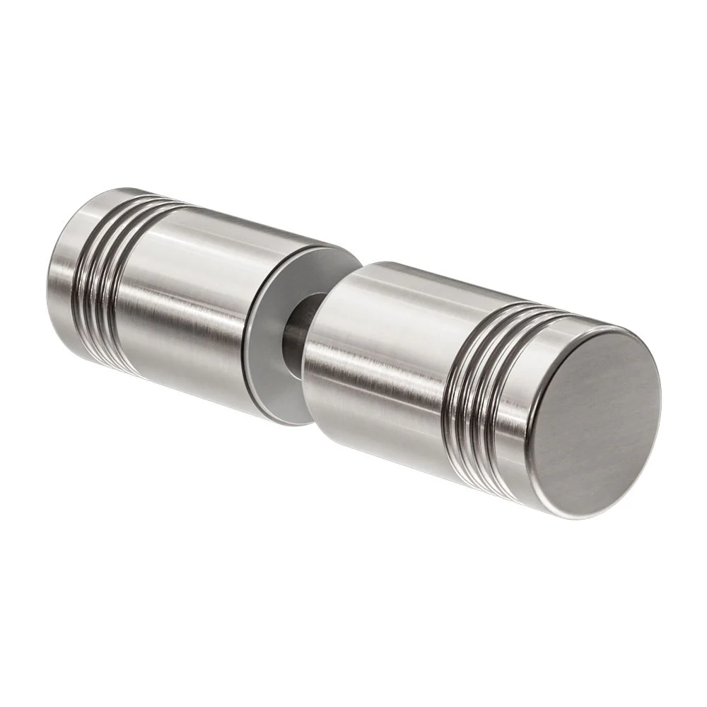 Nero Round Shower Knob - Brushed Nickel