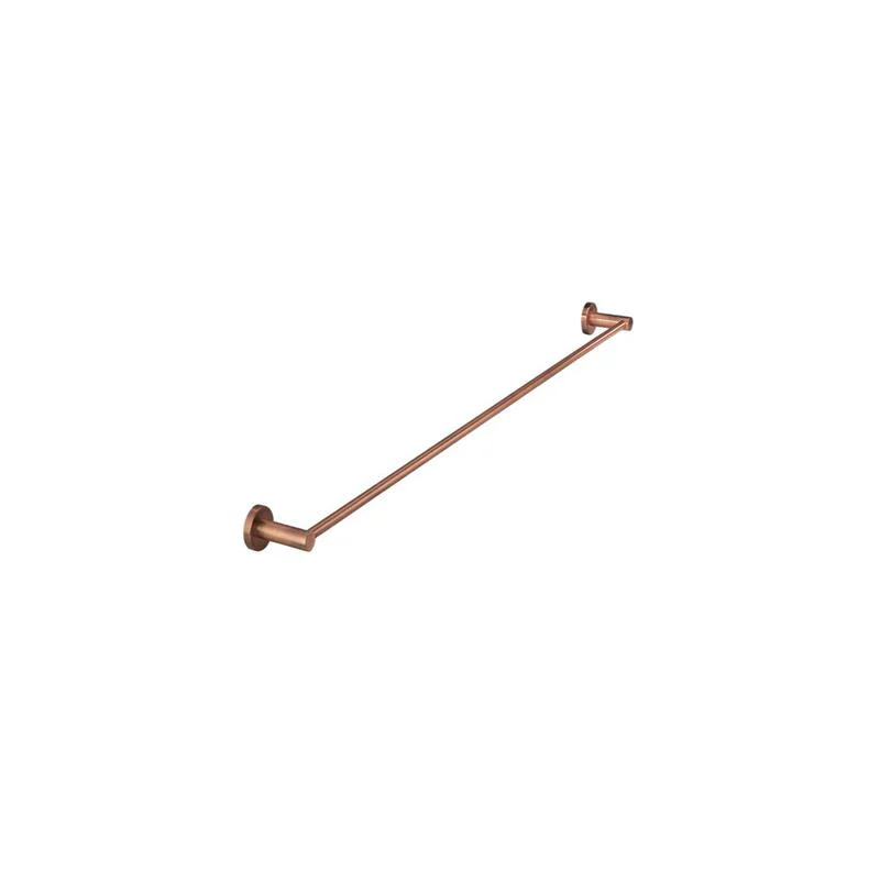 Meir Round Single Towel Rail 600mm - Lustre Bronze