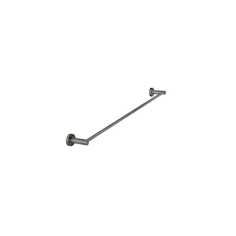 Meir Round Single Towel Rail 600mm - Shadow Gun Metal