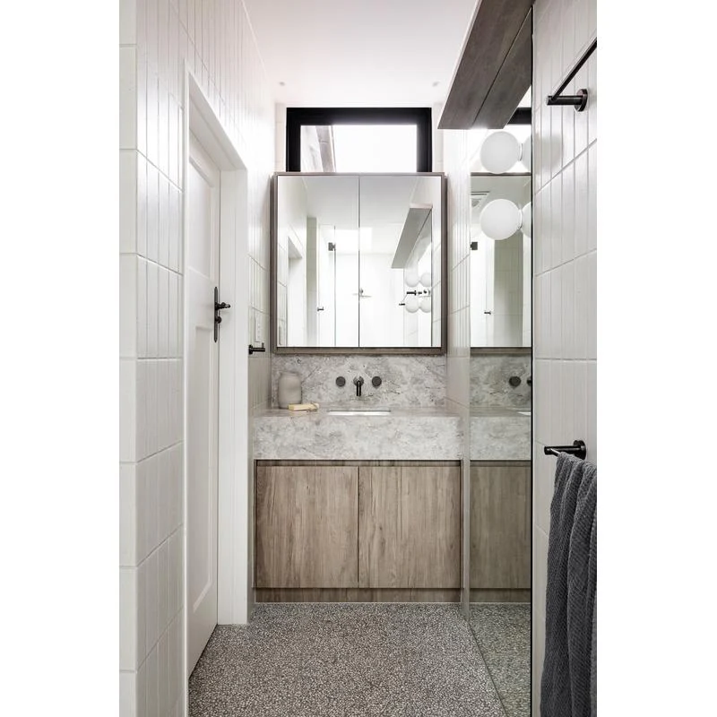 Meir Round Single Towel Rail - Shadow Gun Metal - Image 4