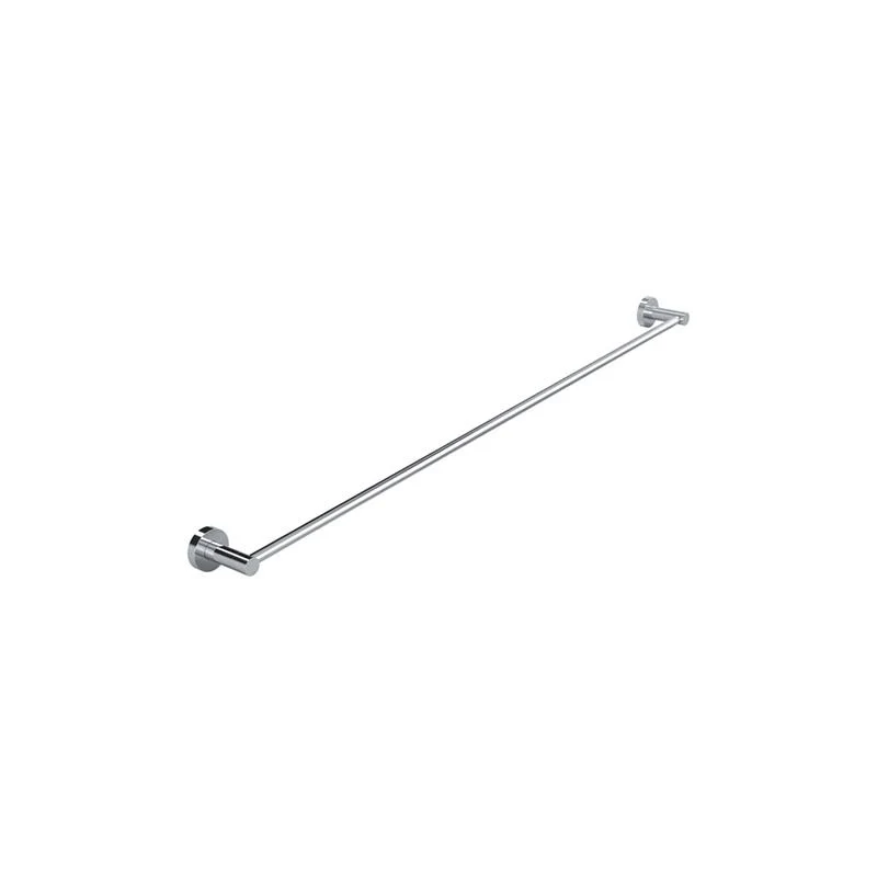 Meir Round Single Towel Rail - Polished Chrome