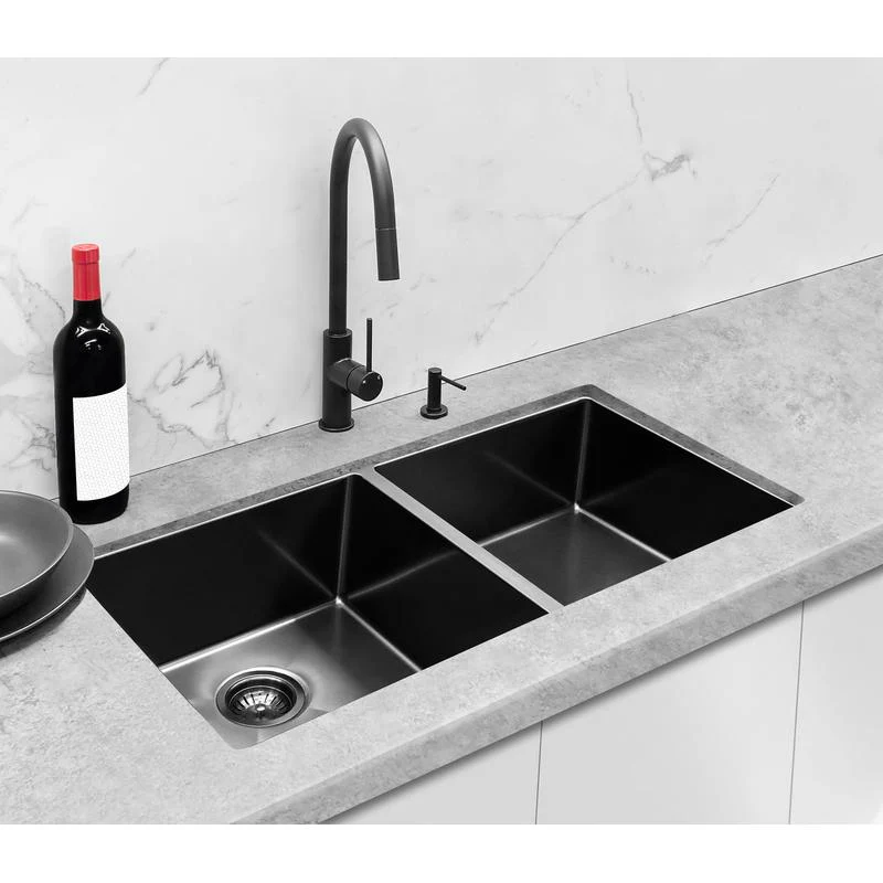 Meir Round Soap Dispenser - Black Matte - Image 3