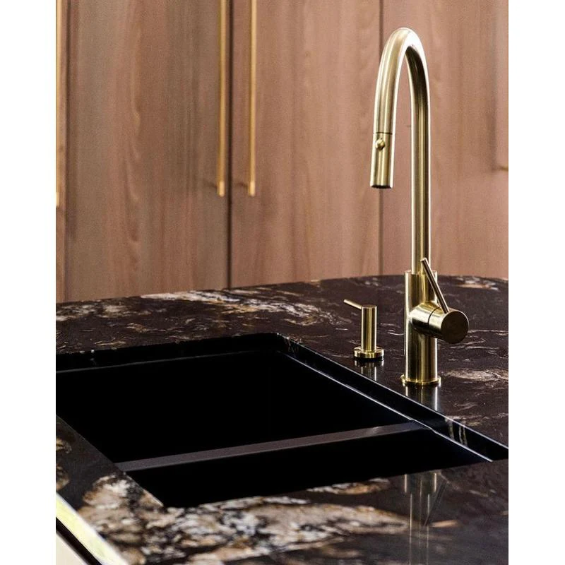 Meir Round Soap Dispenser - Tiger Bronze - Image 3