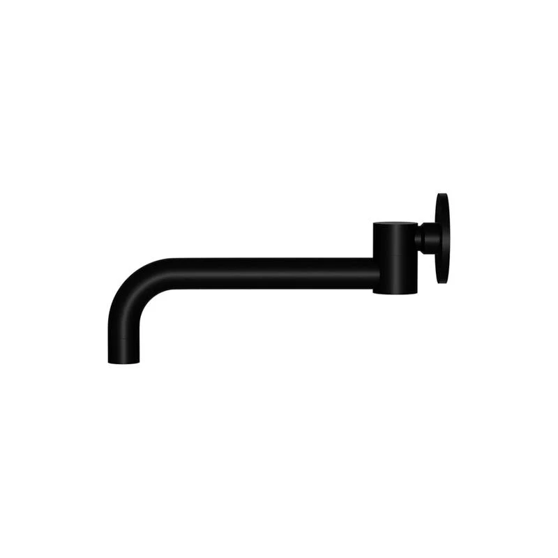Meir Round Swivel Wall Spout - Black Matte - Image 2